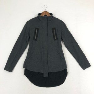 CAbi Love Carol Women's Size Small #3184 Grey Black Modern Mesh Back Jacket
